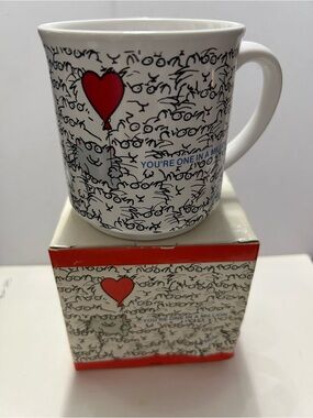 Vintage Heart Mug Boynton You're One in a Million Recycled Paper Products & Box